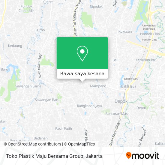 Peta Toko Plastik Maju Bersama Group