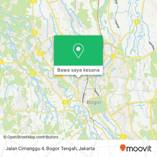 Peta Jalan Cimanggu 4, Bogor Tengah