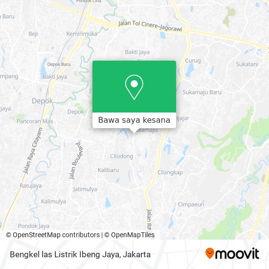 Peta Bengkel las Listrik Ibeng Jaya