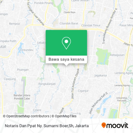 Peta Notaris Dan Ppat Ny. Sumarni Boer,Sh
