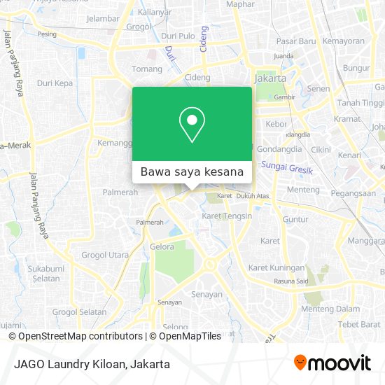 Peta JAGO Laundry Kiloan