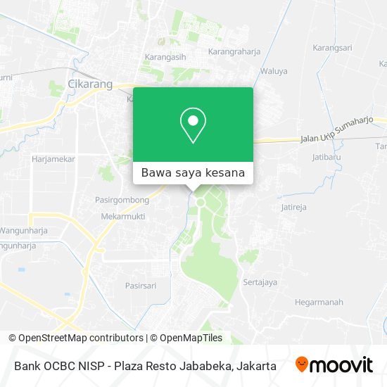 Peta Bank OCBC NISP - Plaza Resto Jababeka