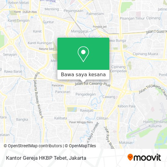 Peta Kantor Gereja HKBP Tebet