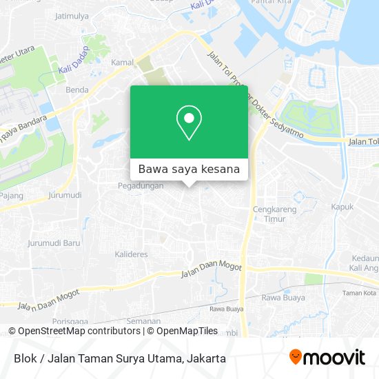 Peta Blok / Jalan Taman Surya Utama