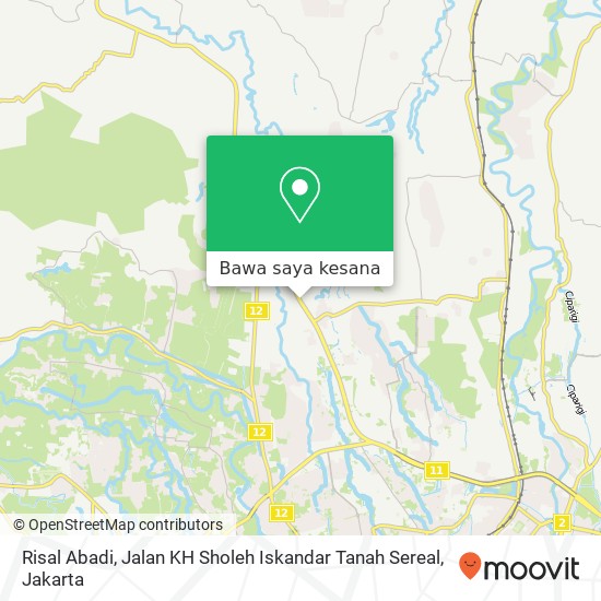 Peta Risal Abadi, Jalan KH Sholeh Iskandar Tanah Sereal