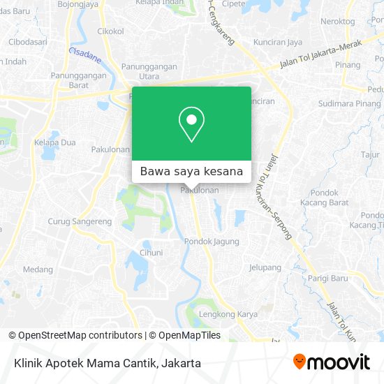 Peta Klinik Apotek Mama Cantik