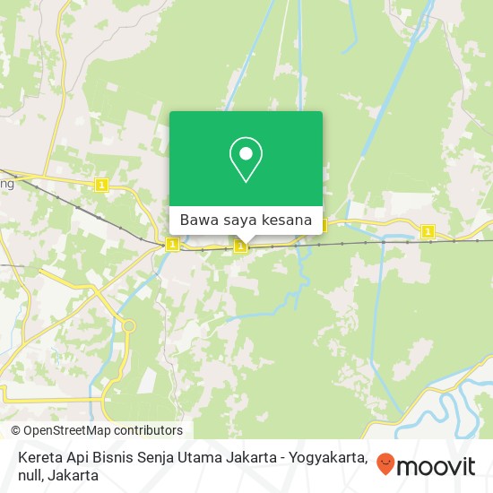 Peta Kereta Api Bisnis Senja Utama Jakarta - Yogyakarta, null