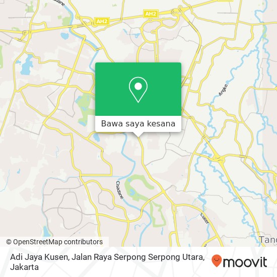 Peta Adi Jaya Kusen, Jalan Raya Serpong Serpong Utara