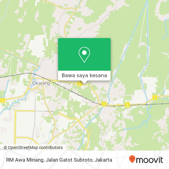 Peta RM Awa Minang, Jalan Gatot Subroto