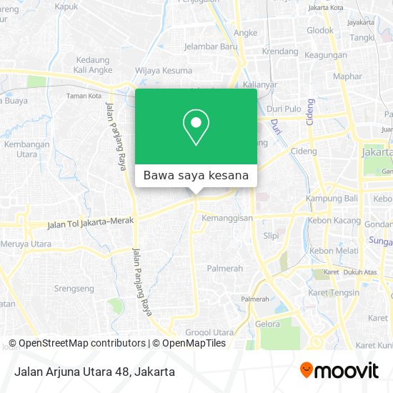 Peta Jalan Arjuna Utara 48