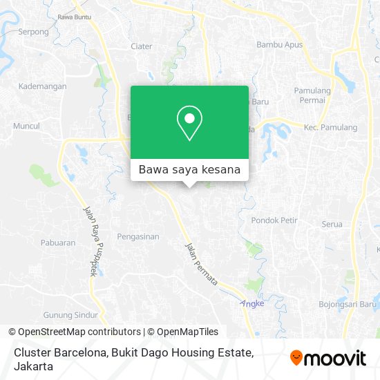 Peta Cluster Barcelona, Bukit Dago Housing Estate