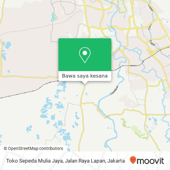 Peta Toko Sepeda Mulia Jaya, Jalan Raya Lapan