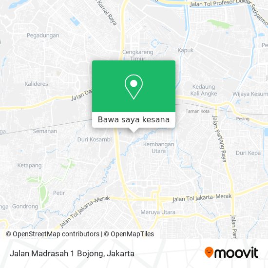 Peta Jalan Madrasah 1 Bojong