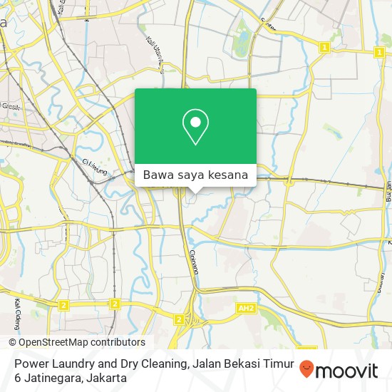 Peta Power Laundry and Dry Cleaning, Jalan Bekasi Timur 6 Jatinegara