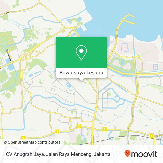 Peta CV Anugrah Jaya, Jalan Raya Menceng