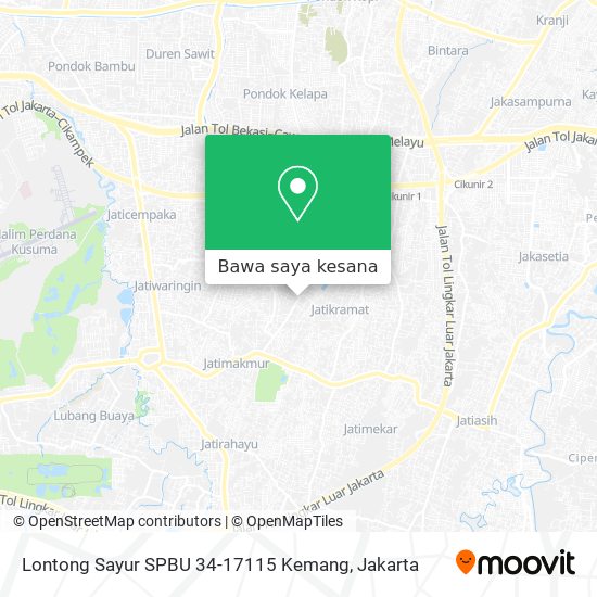 Peta Lontong Sayur SPBU 34-17115 Kemang