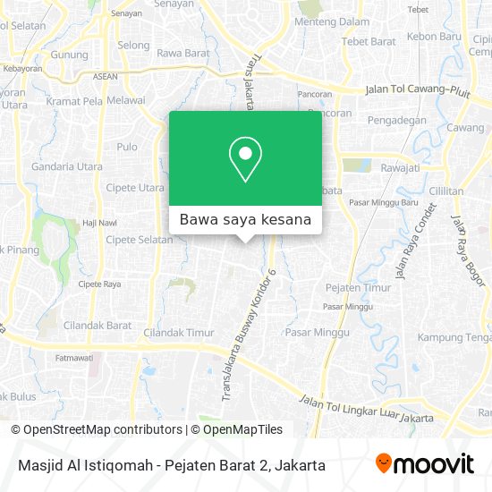 Peta Masjid Al Istiqomah - Pejaten Barat 2