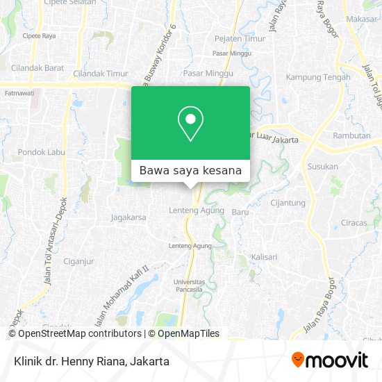 Peta Klinik dr. Henny Riana