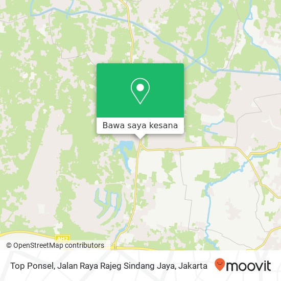 Peta Top Ponsel, Jalan Raya Rajeg Sindang Jaya