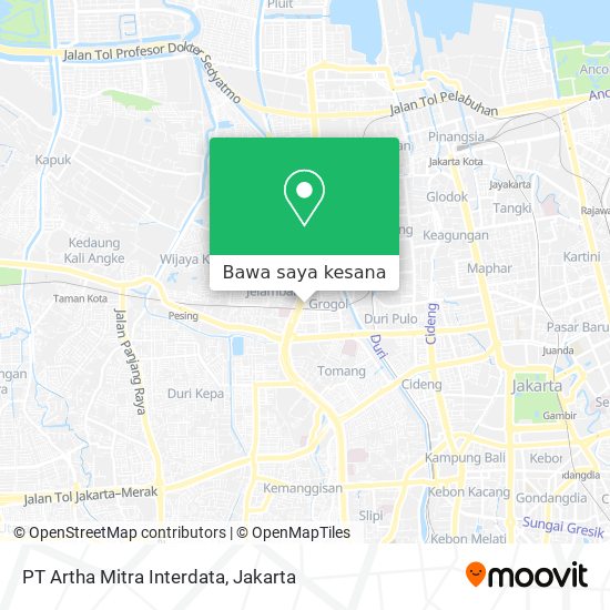 Peta PT Artha Mitra Interdata