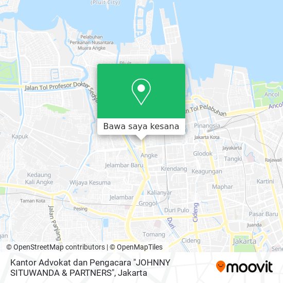 Peta Kantor Advokat dan Pengacara "JOHNNY SITUWANDA & PARTNERS"