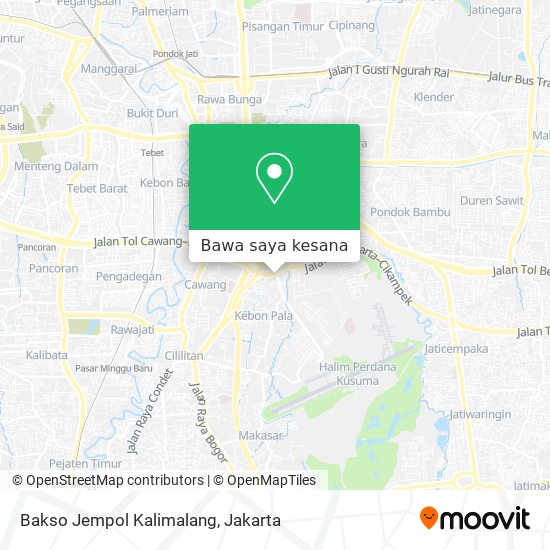 Peta Bakso Jempol Kalimalang