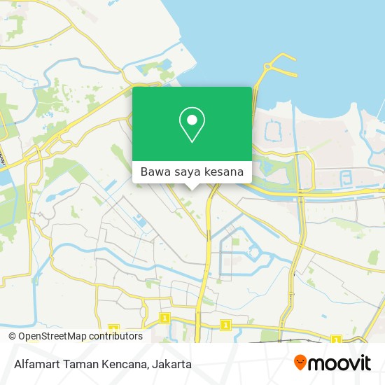 Peta Alfamart Taman Kencana