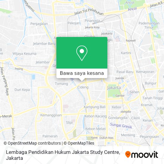 Peta Lembaga Pendidikan Hukum Jakarta Study Centre