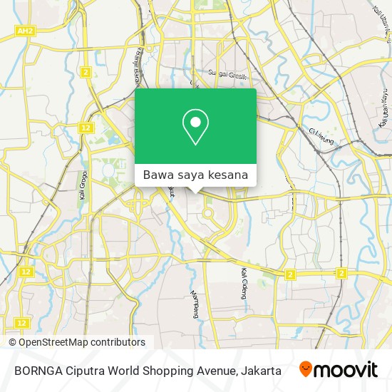 Peta BORNGA Ciputra World Shopping Avenue