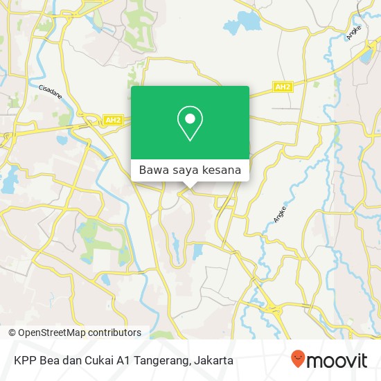 Peta KPP Bea dan Cukai A1 Tangerang