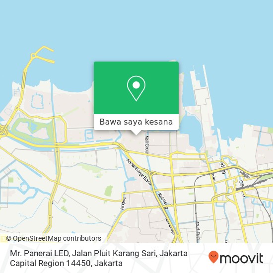 Peta Mr. Panerai LED, Jalan Pluit Karang Sari, Jakarta Capital Region 14450