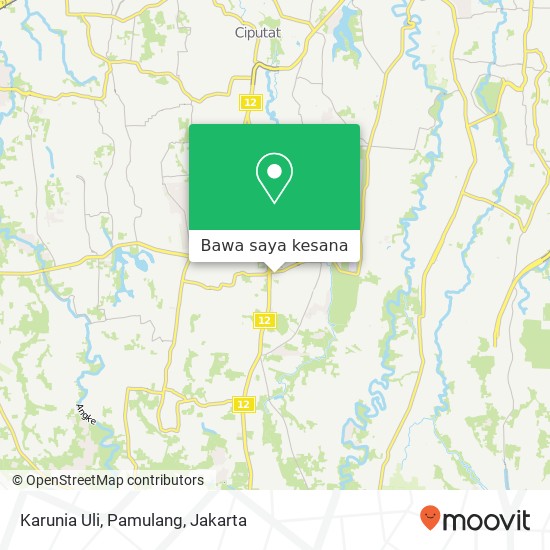 Peta Karunia Uli, Pamulang