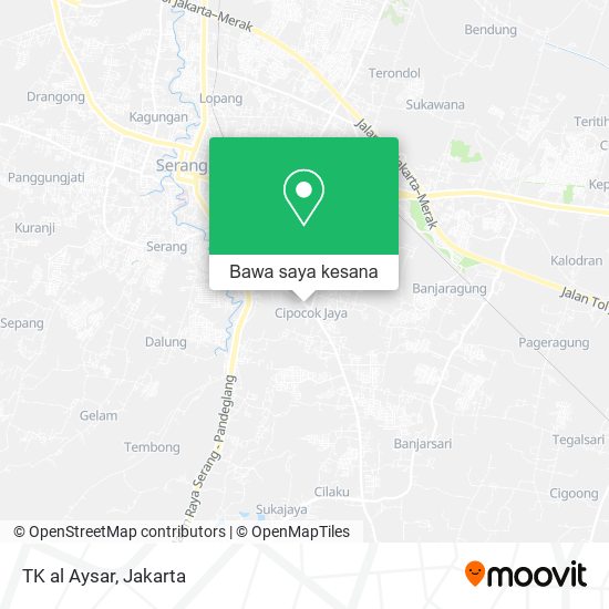 Peta TK al Aysar, Jalan Raya Serang-Petir
