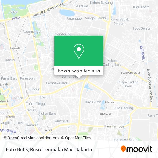 Peta Foto Butik, Ruko Cempaka Mas