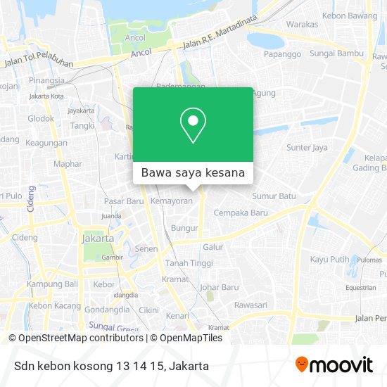 Peta Sdn kebon kosong 13 14 15