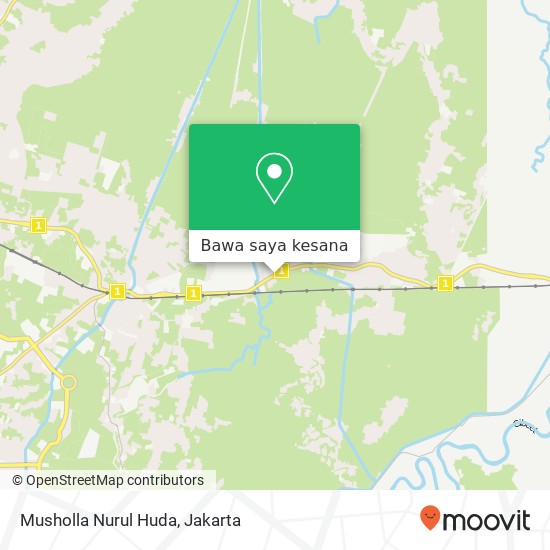 Peta Musholla Nurul Huda, Jalan Raya Rengas Bandung Cikarang Timur