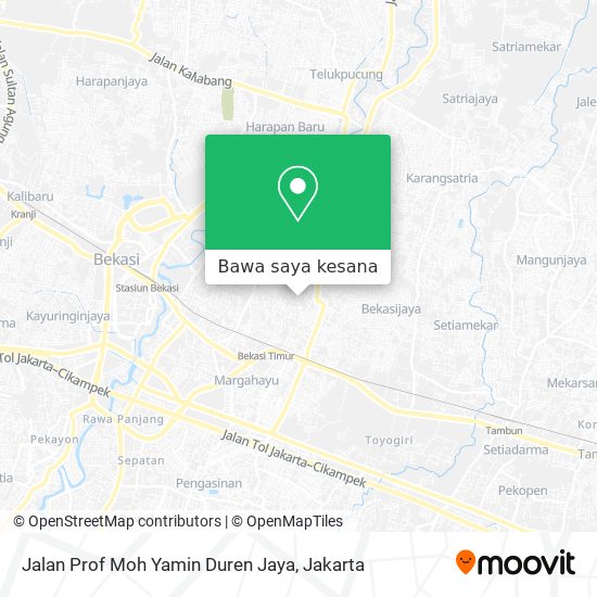 Peta Jalan Prof Moh Yamin Duren Jaya