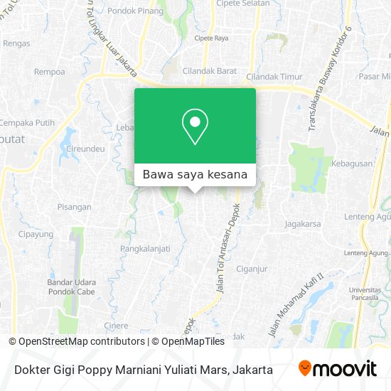 Peta Dokter Gigi Poppy Marniani Yuliati Mars