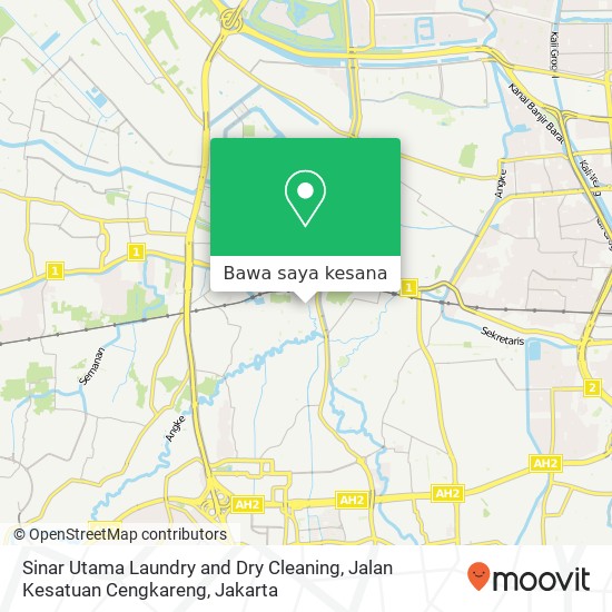 Peta Sinar Utama Laundry and Dry Cleaning, Jalan Kesatuan Cengkareng