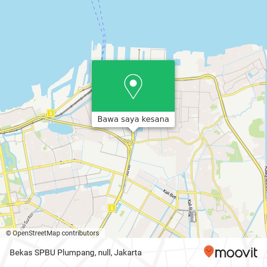 Peta Bekas SPBU Plumpang, null