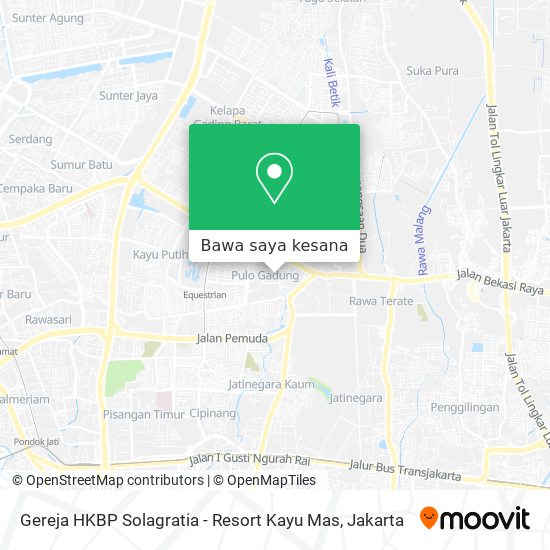 Peta Gereja HKBP Solagratia - Resort Kayu Mas