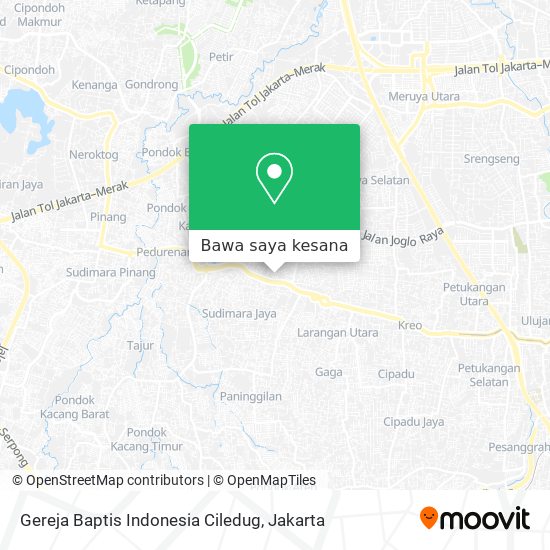 Peta Gereja Baptis Indonesia Ciledug