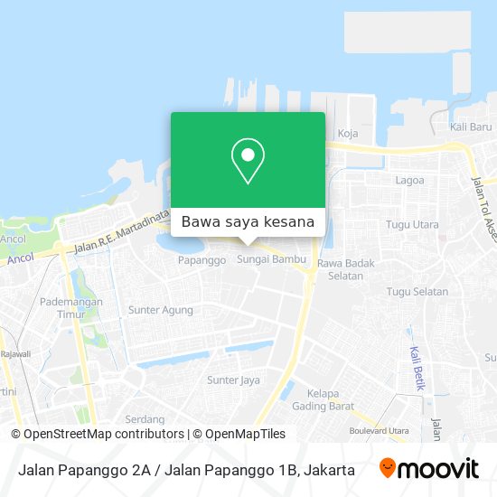 Peta Jalan Papanggo 2A / Jalan Papanggo 1B