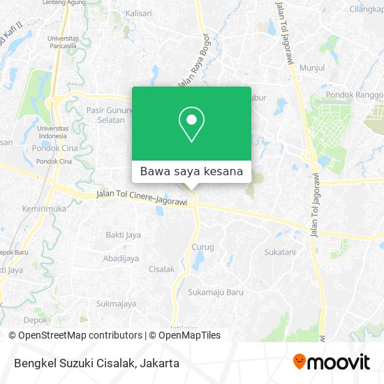 Peta Bengkel Suzuki Cisalak