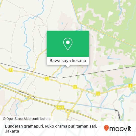 Peta Bunderan gramapuri, Ruko grama puri taman sari