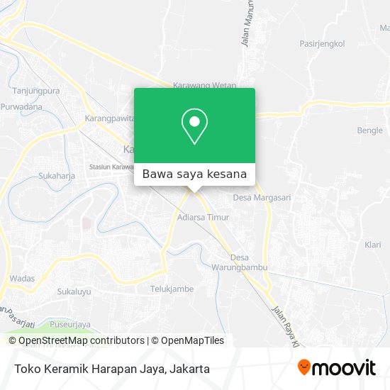 Peta Toko Keramik Harapan Jaya