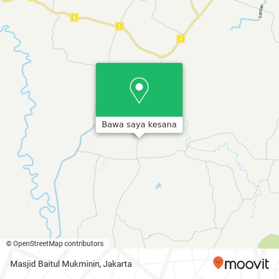 Peta Masjid Baitul Mukminin, Cisoka