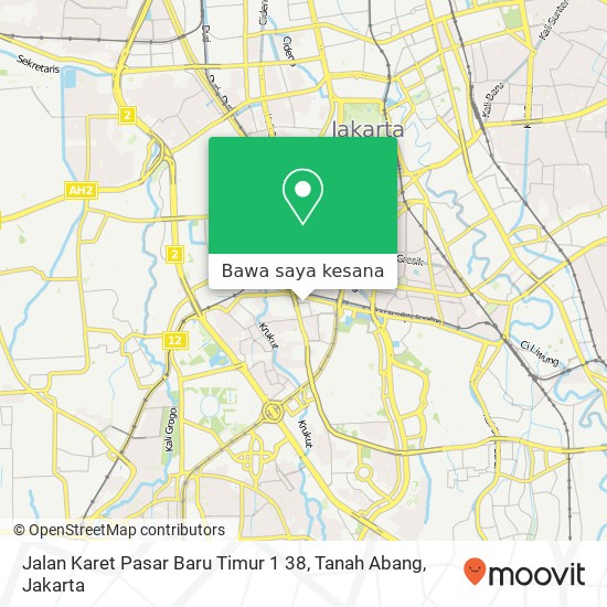 Peta Jalan Karet Pasar Baru Timur 1 38, Tanah Abang