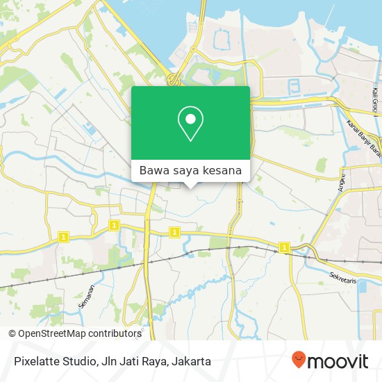 Peta Pixelatte Studio, Jln Jati Raya