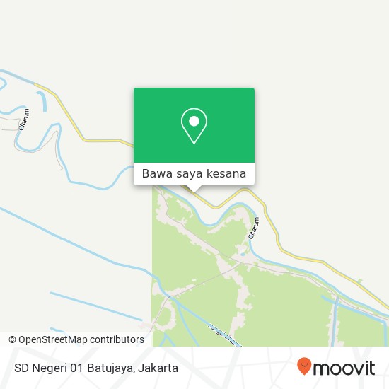 Peta SD Negeri 01 Batujaya, Jalan Raya Batu Jaya